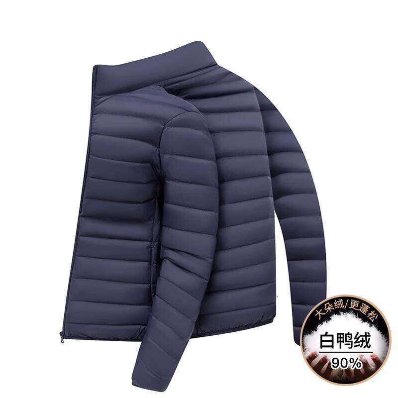 Autumn winter 90 white duck light stand-up collar down jacket for men, fashionable and warm coat W260626 - view 3