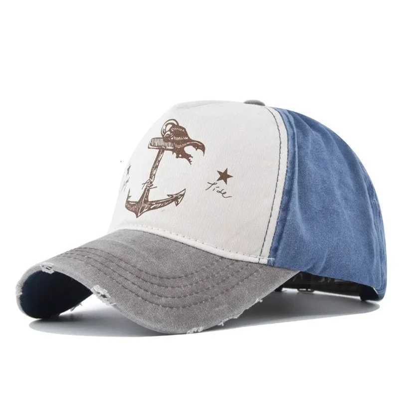 Hats Spring and Autumn Couples Cotton Baseball Hats for Men and Women Made Used Anchor Sun Hats Women Beach Gift Boating Yacht M260626 - view 5