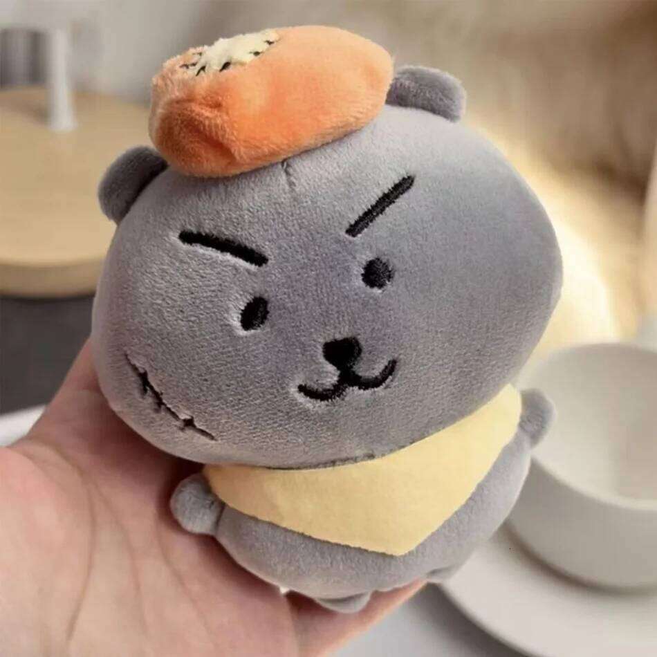 Green Alien Self-Deprecating Bear Plush Keychain Cute Soft Stuffed Toy Bag Pendant Home Decor Comforting Holiday Gift 26Y0626 - view 7