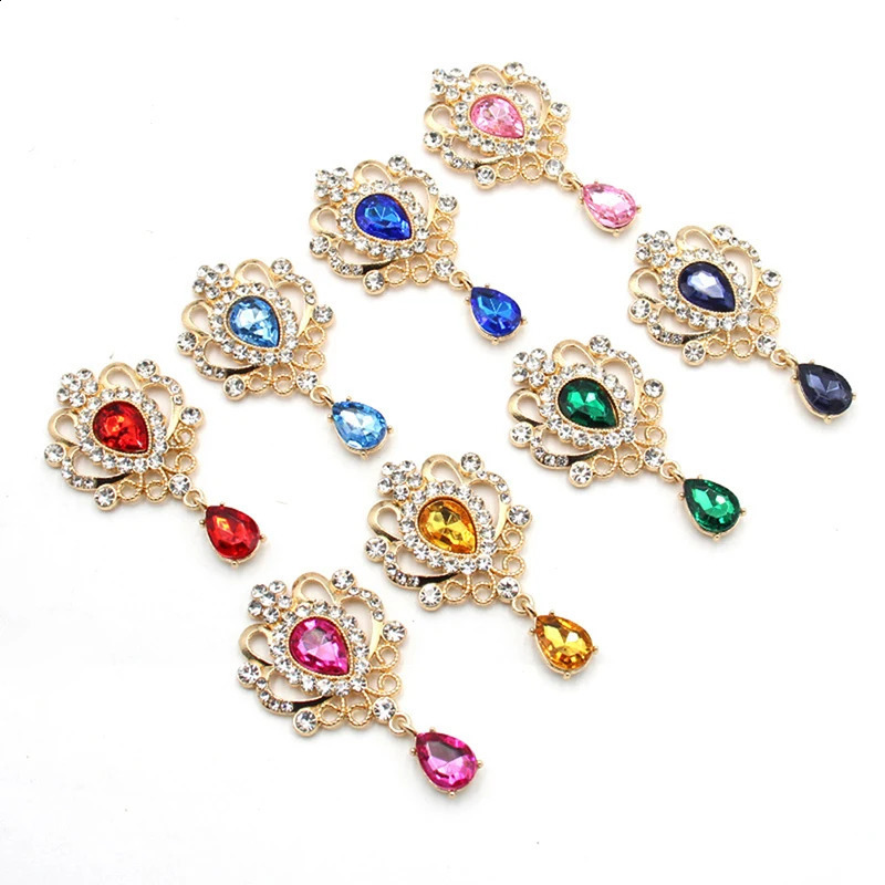 3260MM Drop Shape Acrylic Pendant For Needlework Rhinestone Button Headwear Apparel Jewelry Accessories Diy Flat Brooch 260623 - view 4