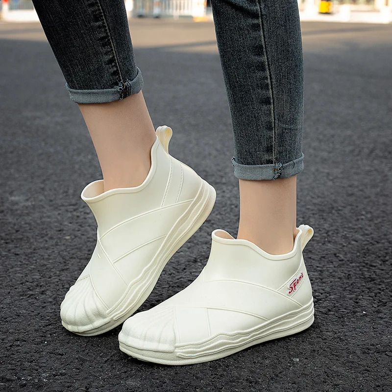 Asgard Womens Short Rain Boots Summer Anti Slip Waterproof Soft-soled Boots Fashion Ankle Rubber Boot Lady Garden Shoe 260626 - view 4