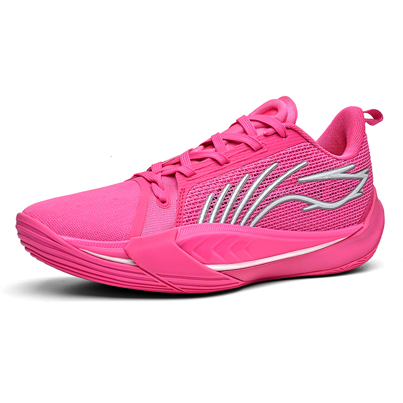 Men Breathable Woven Knit Running Shoes Rotary Auto Buckle Quick Lace Shock Absorb Thick Cushion Sneakers Anti Slip Road Marathon Training Athletic Tr