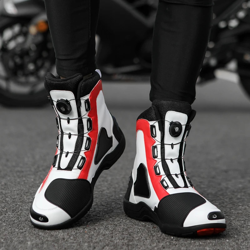 Motorcycle boots four seasons hightop outdoor riding fashion protective motorcycle shoes plus size offroad cycling 260626 - view 6
