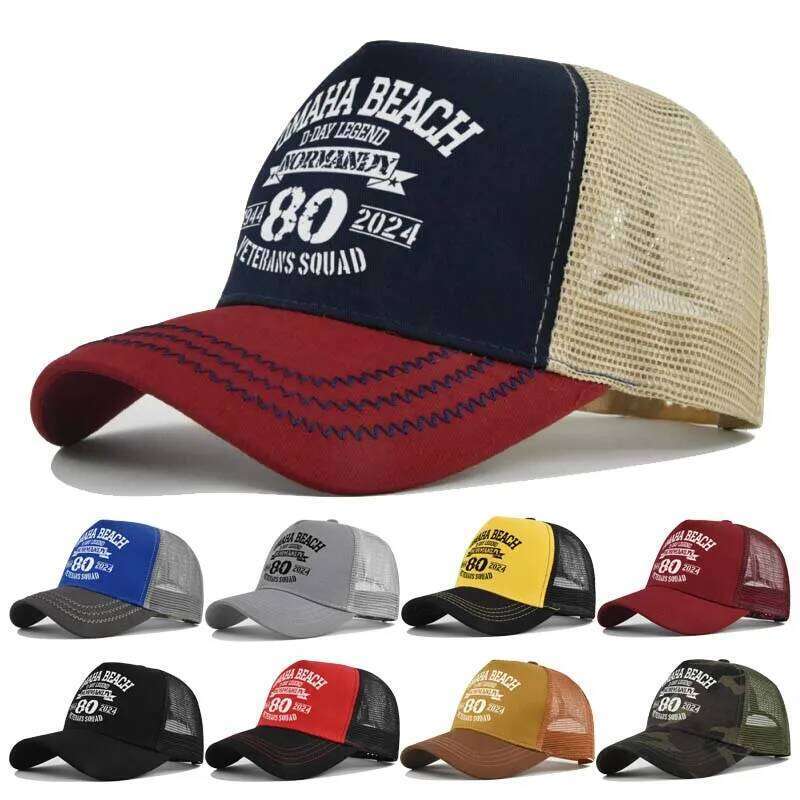New Fashion Spring Summer Printed Mesh Breathable Baseball Cap Gorras Personality LOGO for Men WomenCouples Visor Hat Casquette W260626