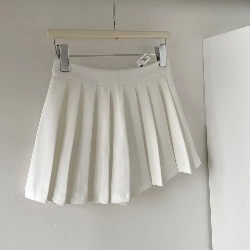 Y2k Mini Skirt Women Harajuku Preppy Black Pleated Skirts Summer Korean Kawaii Fashion High Waist White A Line Tennis Faldas 260626 - view 6