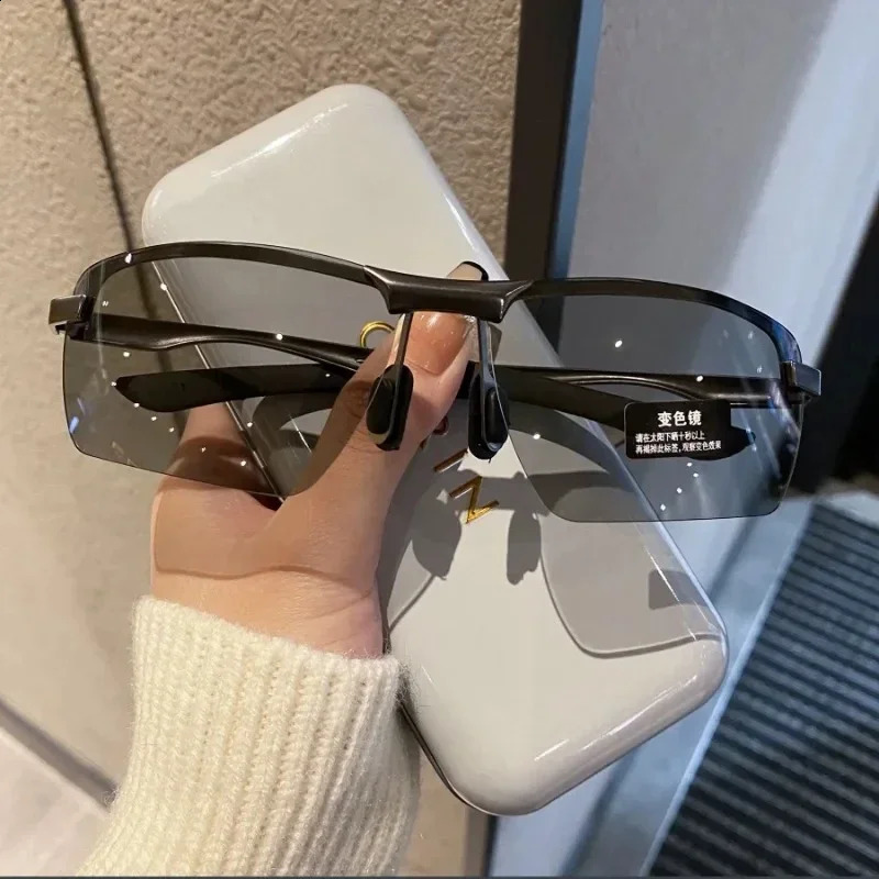 Pochromic Mens Sunglasses Men Driving Polarized Sun Glasses Male Outdoor Sports Cycling Night Vision Eyewear UV400 Goggles 260626 - view 4