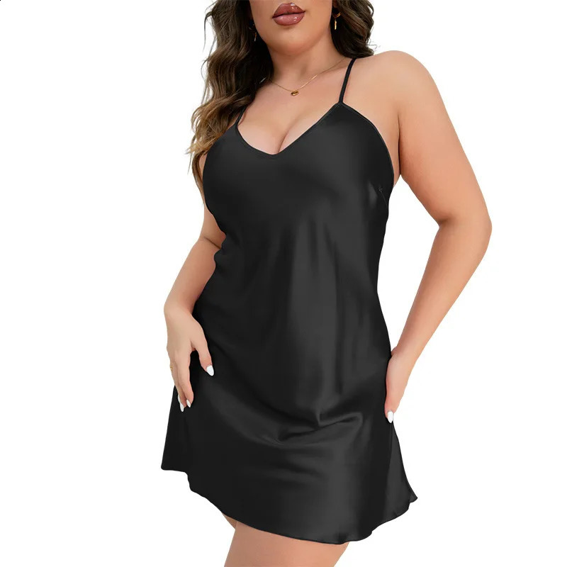 2026 Pajamas Summer Girls Loose Suspender Skirt Sexy Womens Nightgown 260625 - view 6