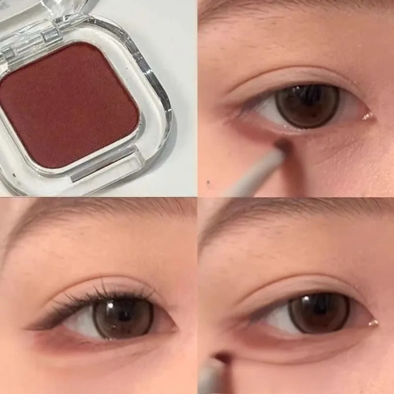 Red Brown Eyeshadow Palette Multifunctional Makeup Palette Silky Matte Coral Red Eyeliner Silkworm Lower Shadow Eyeliner Makeup 260625 - view 5