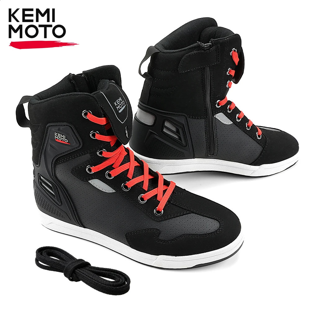 Motorcycle Summer Riding Shoes Men Casual Short Boots Anticollision Reflective Protection Durable Equipments Moto Gear 260626