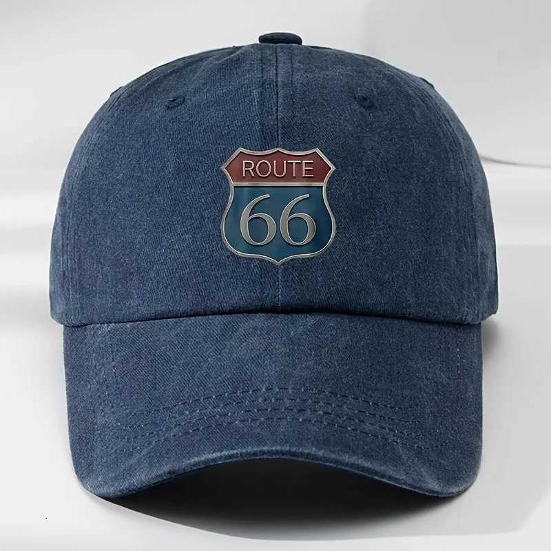 Route 66 Baseball Vintage for Men Women Retro Distressed Dad Hat Adjustable Road Trip SnapSun M260626 - view 5
