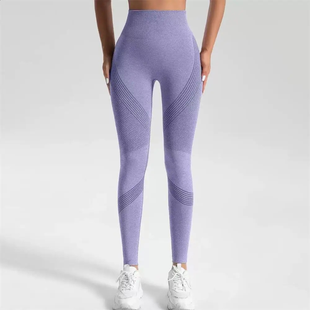 Knitted yoga wear seamless hip-lifting sports pants womens peach-buttock fitness pants tight sports yoga breathable 260626 - view 7