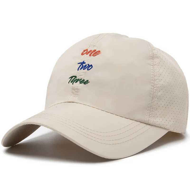simple Letter Embroidery SnapUnisex Quick-drying Baseball Spring and Summer Outdoor Adjustable Casual Hats SunscreenHat M260626 - view 6