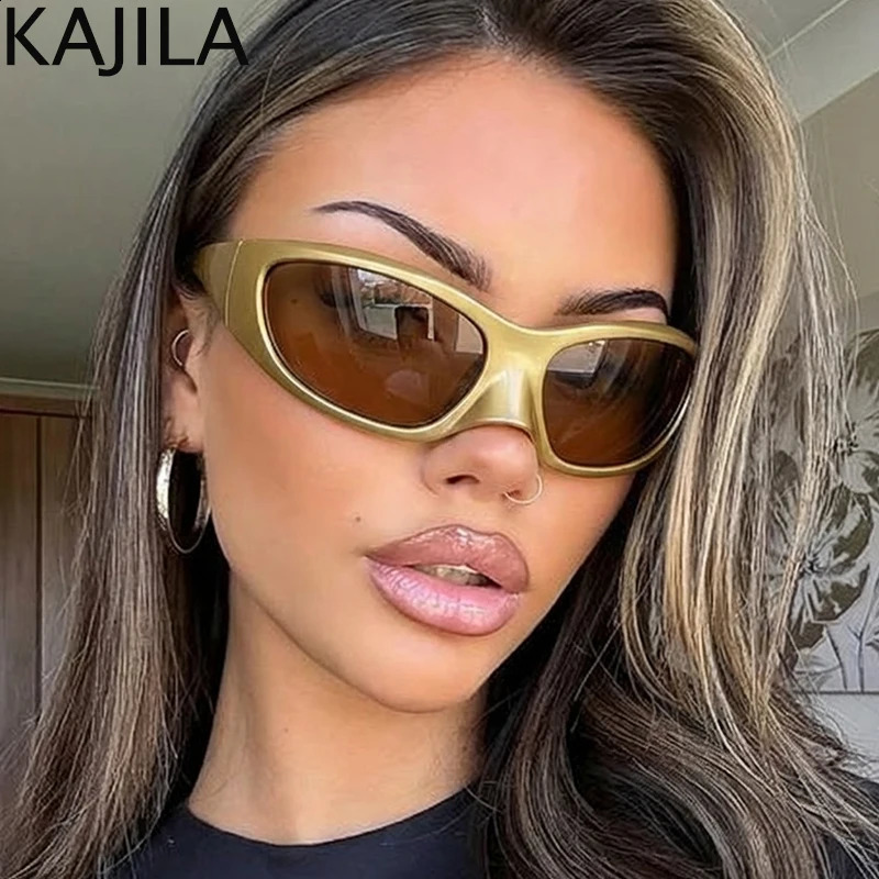 Oversized Y2K Punk Sunglasses Women 2026 y Warp Around Steampunk Sun Glasses for Ladies Shades Vintage Eyewear UV400 260626 - view 7
