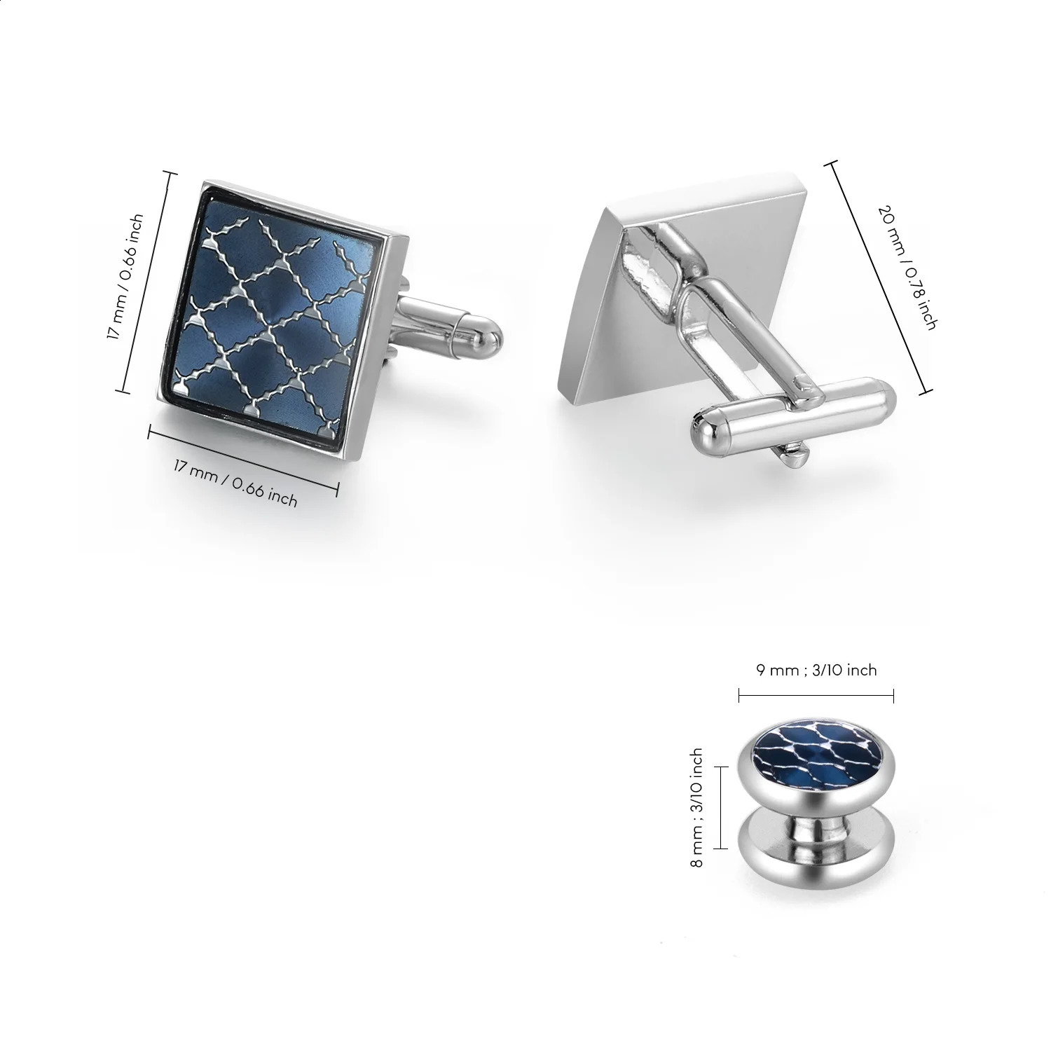Cufflinks And Studs Set Shirt Studs And Cufflinks For Mens Classic French Shirt Cufflinks Wedding Gifts Men Accessories Tie Clip 260626 - view 7