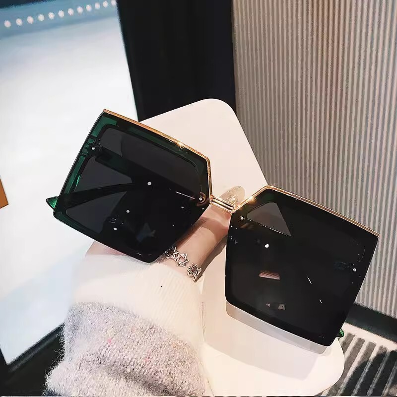 Square Sunglasses For Women 2024 New Model, Slimming Effect Large Faces, Frame Sunglasses, UV Protection, Street Style, Unique Frameless Glasses - view 9