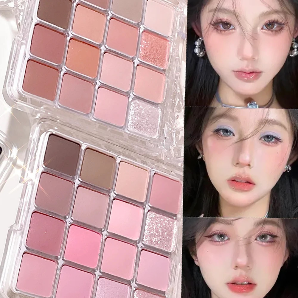 XIAOYUMI 16-Color Sunset Contour Highlighter Palette Waterproof Long-Lasting Eye Face Makeup Unisex Certified 260625