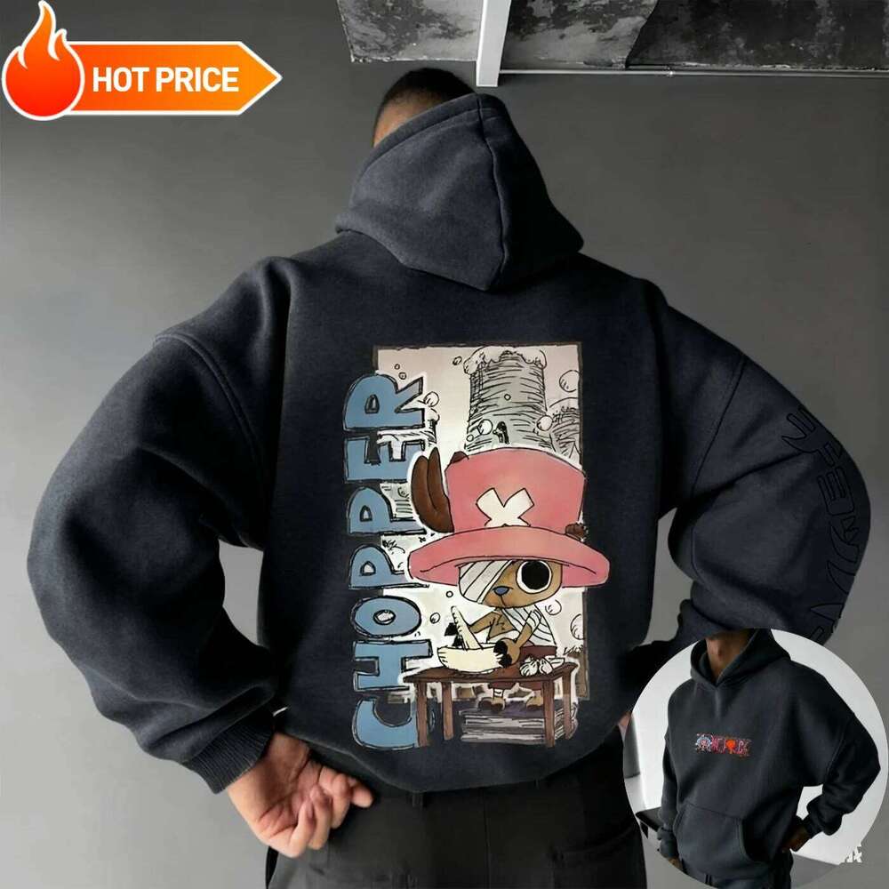 2026 New One Piece Anime Chopper Printed Sweatshirt and Women's Men's Tops Sports Harajuku Y2K Hoodie W260626 - view 5