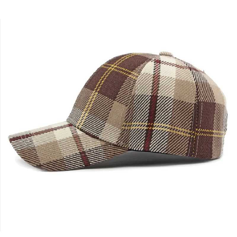 for Classic Houndstooth Baseball Men Women - Breathable Sun Hat for Spring/Autumn - Vintage Plaid Couple M260626 - view 5