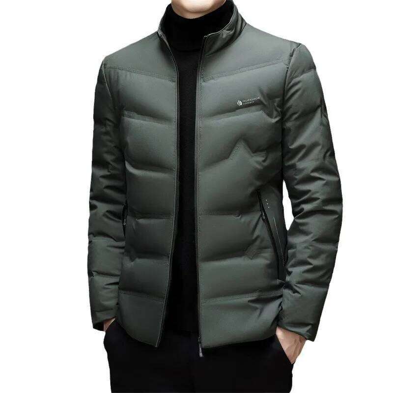 Lightweight 80% White Duck Coat for Stand Collar Winter Down Men Korea Slim Fit Puffer Jacket outerwear JK-011 J260626 - view 6