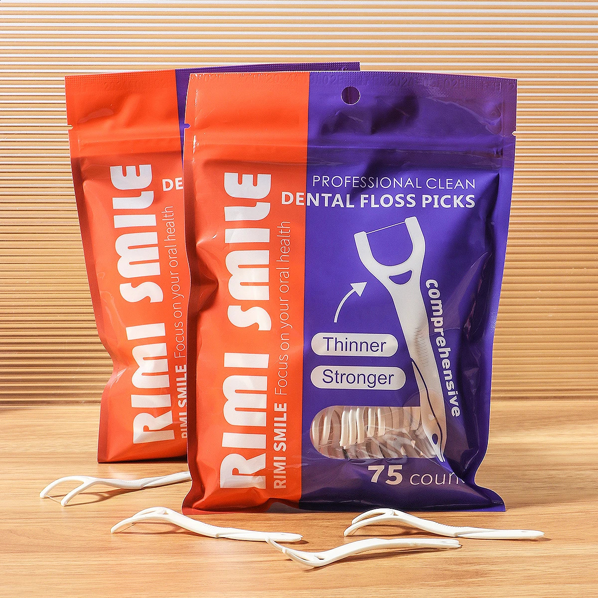 75PCSBAG Posterior Dental Floss Rod Oral Care 260626 - view 7