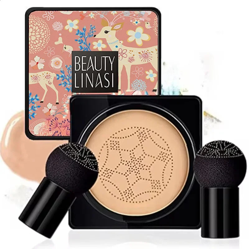 Mushroom Head Air Cushion CC Cream Foundation Moisturizing Long Lasting Face Comestics Natural Brighten Face Base Tone Make Up 260625