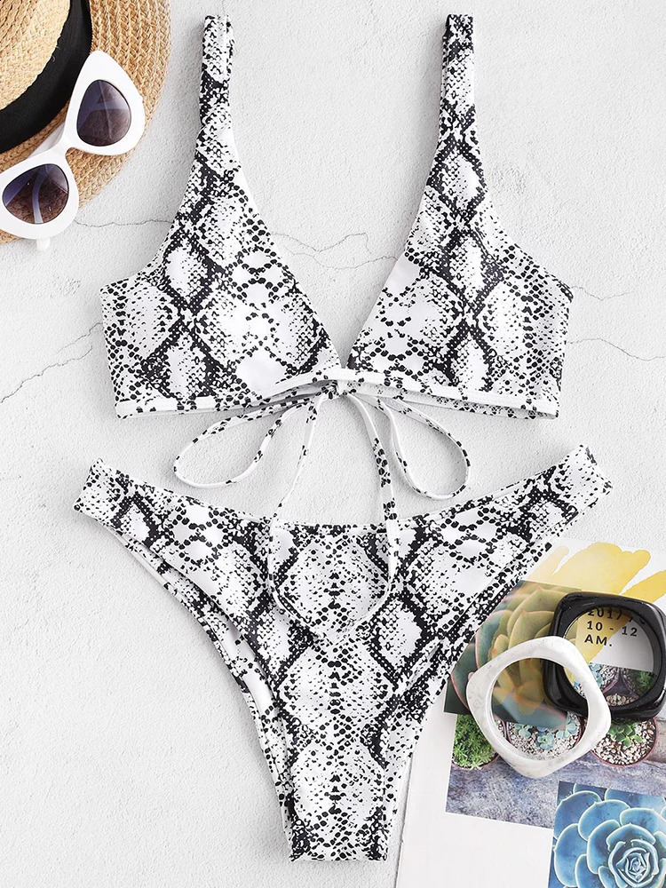 Sexy Snake Print Bikini Women Swimsuit Leopard Swimwear Woman 2026 Bikinis Sets Brazilian Female Bathing Suits Beach Wear 260625
