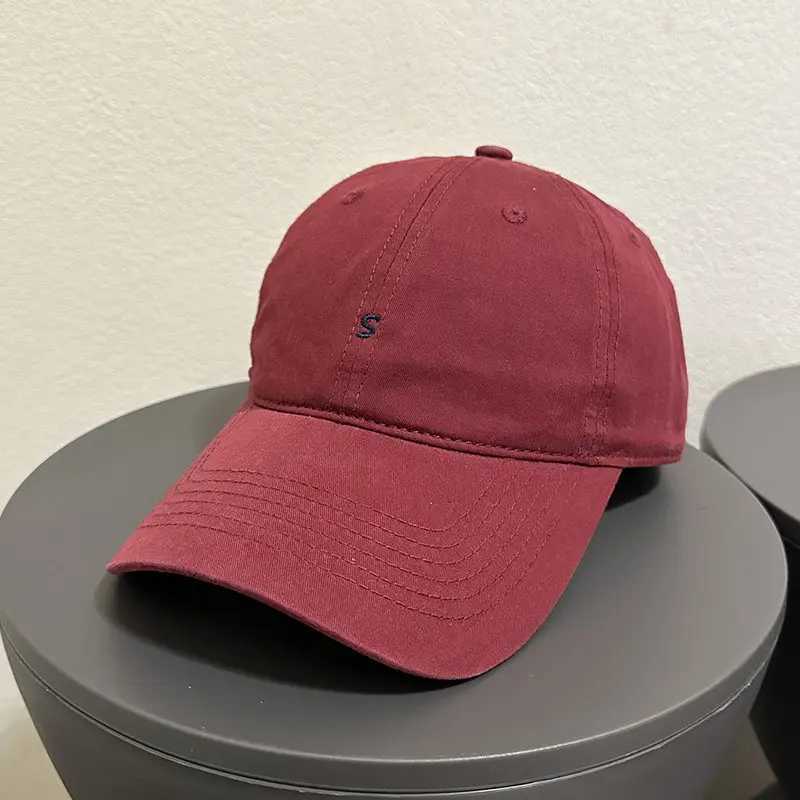 Slimming Baseball Korean Face Style S Embroidery Adjustable Unisex Sun Hat Summer 2026 Daily Casual Ins Trendy Birthday Gift M260626 - view 5