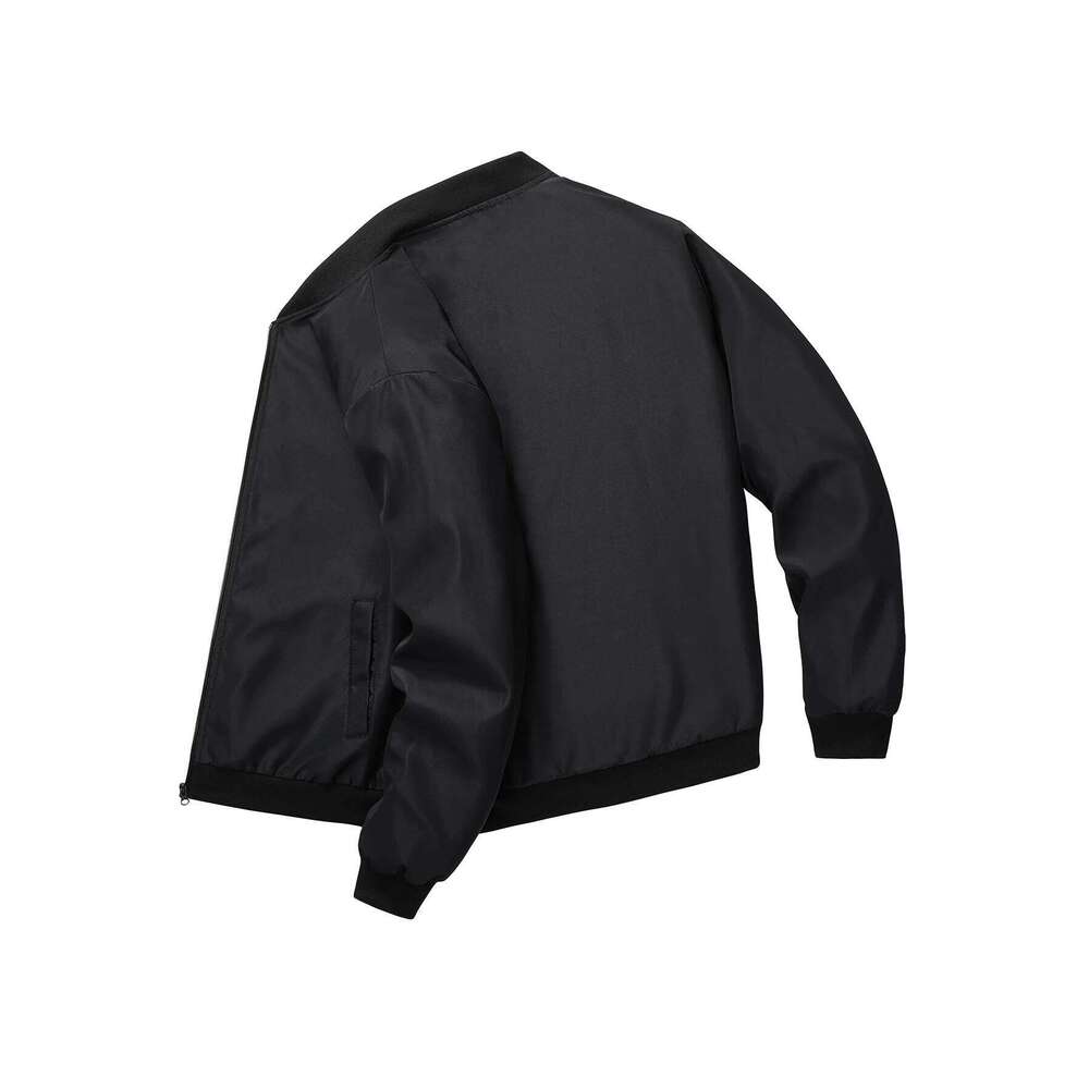 2024 Spring and Autumn New Baseball Collar Short Loose Solid Color Jacket Men's Business Casual Thin Coat Trend W260626 - view 3