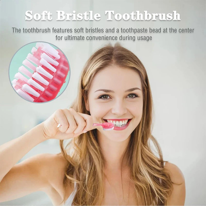 YUNChi Exploded Bead Toothbrush Disposable Cleaning Includes Mouthwash Portable Travel With Dental Floss 260615 - view 4