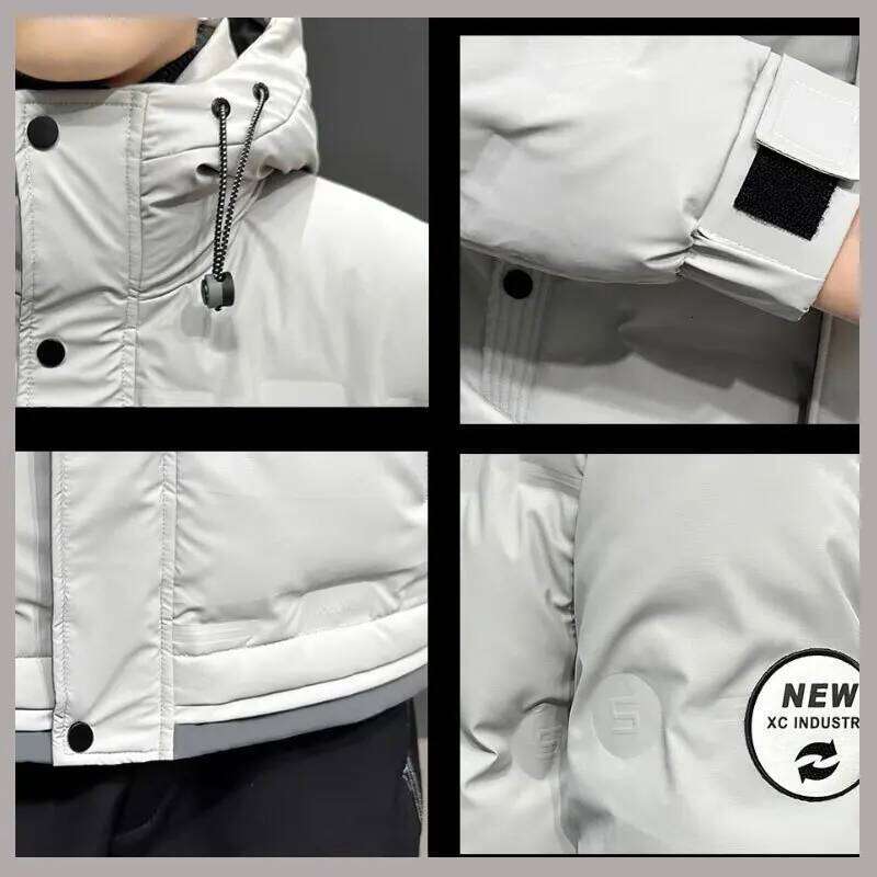 Men's Jacket Winter New Thickened Warm And Cold Proof Outwear Top Casual White Duck Down Hoodie Coats For Men J260626 - view 7
