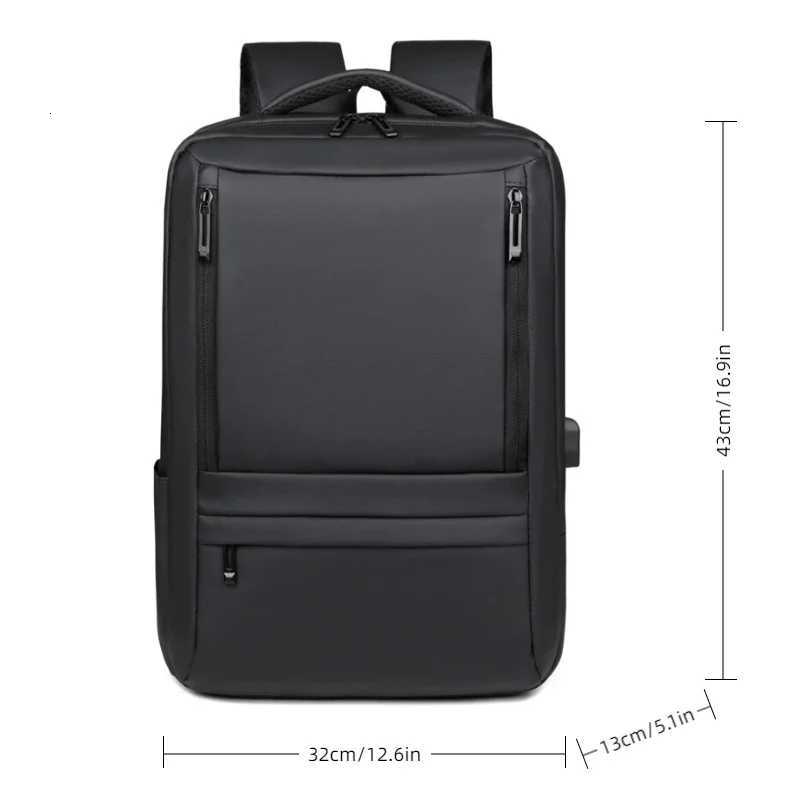 Functional Mens Business Backpack Multi Large Capacity USB Charging Port Space business Mens Backpack mens Computer Backpack M260626 - view 7