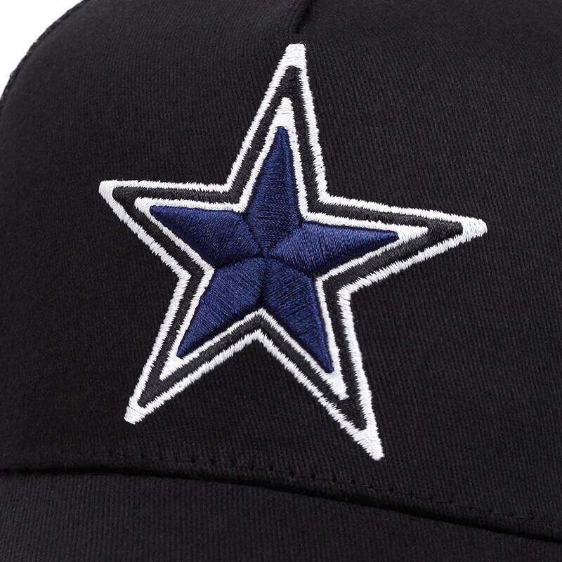Simple symbol five-pointed star Embroidery outdoors baseball Summer breathability Hip hop mesh cap trucker hat W260626 - view 7