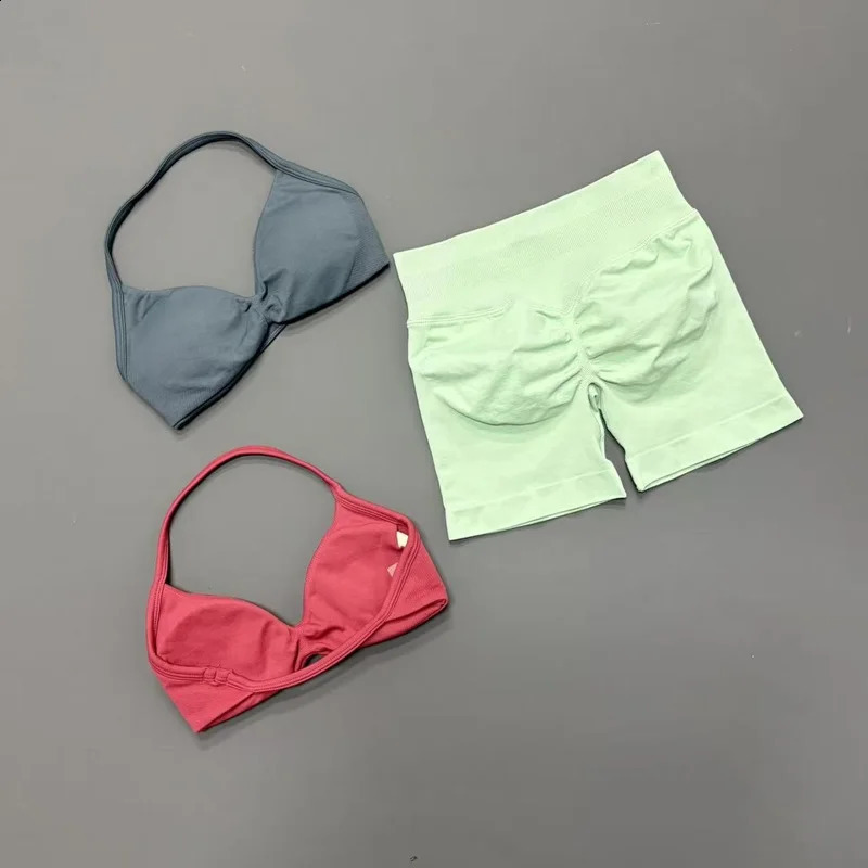 2PCS HISTELLO Seamless Gym Yoga Set Push Up Bra Scrunch Butt Lift Leggings Body Shaping Breathable Comfort Yoga Women Wear 260626 - view 5