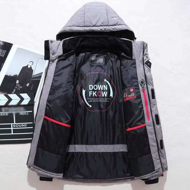 -20 Degree Male Winter Parkas Men White Duck Down Jacket Hooded Outdoor Thick Warm Padded Snow Coat Oversize M-4XL W260626 - view 4