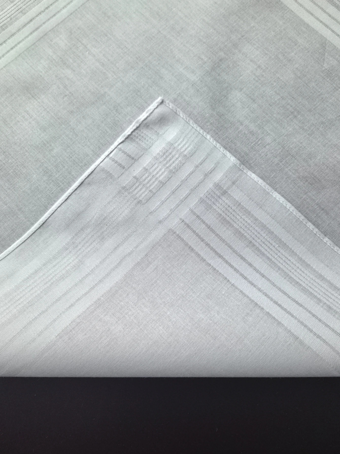 Thin feel 6PCS pure cotton white handkerchief satin gentleman handkerchief suit school DIY doodle supplies solid color 260626 - view 3