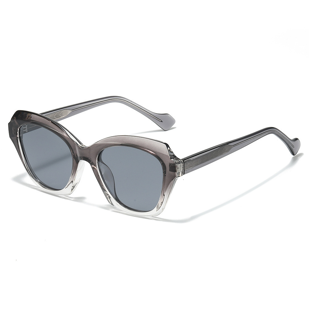 New Large-Frame Cat-Eye Polarized Premium Sunglasses, European And American Fashion, Pin-Inserted Acetate Legs, TR Frame Sunglasses - view 5