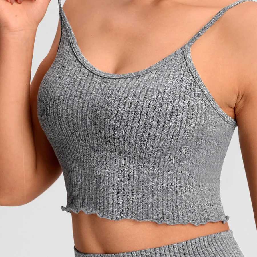 Strappy Tank Tops for Summer Women Vest Sleeveless T-shirts Casual Cami Tops Yoga Tanks Moisture Wicking Seamless Sports Vest M260626 - view 7