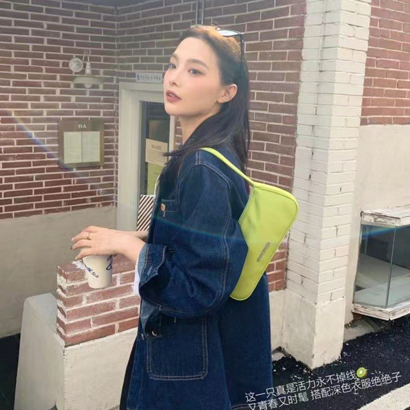 Summer Women's Dragon Fruit Nylon Oxford Cloth Underarm Fashionable Shoulder 2026 Model, Versatile Bag, Trendy Baguette Bag Underarm Bag Vintage - view 5