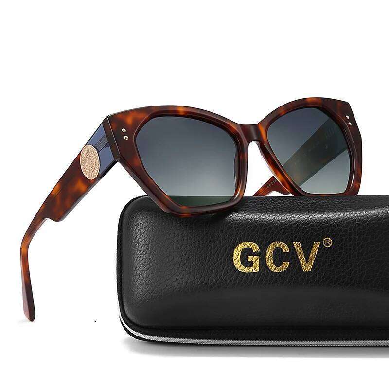 GCV Brand Acetate Appearance Patent Design Women's Butterfly Rectangular Triangle Polarized Sunglasses UV400 Fashion 26Y0626 - view 3