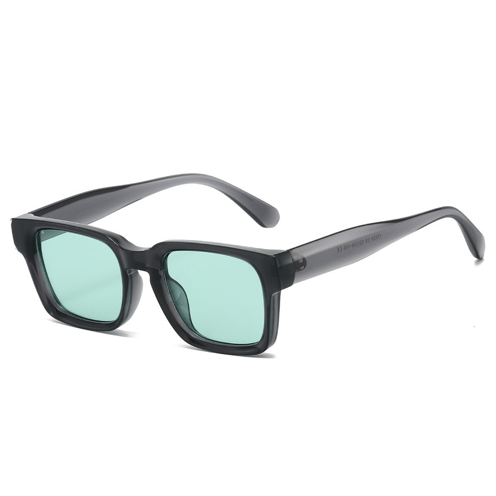 New Vintage Square-Frame Sunglasses, Fashionable Trendy, Same Style As Popular Online Influencers, Simple Versatile, Sun-Blocking And Sun-Protective S