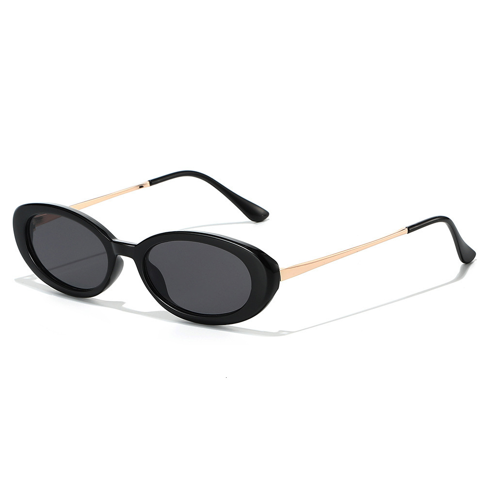 2026 New Oval Fashion Simple Small Frame Versatile Metal Sunglasses For Men And Women - view 1