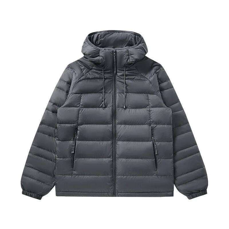 UETEEY Ultra Light Men's Jacket 90% White Duck Down Hooded Winter Coat Men 2025 New Autumn Warm Compression Packable W260626 - view 3