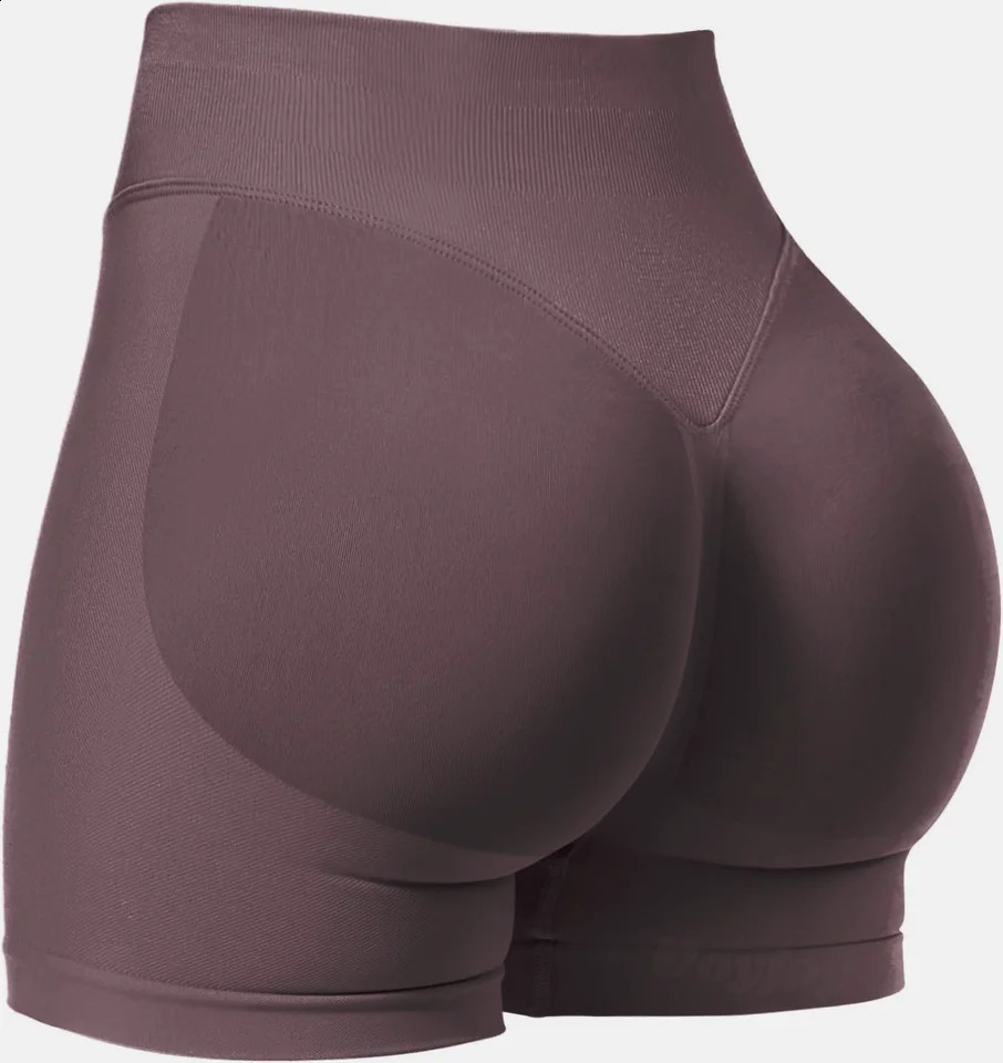 High stretch hip lifting fitness yoga shorts with peach hips and no awkward lines Pilates medium intensity training shorts 260626 - view 6