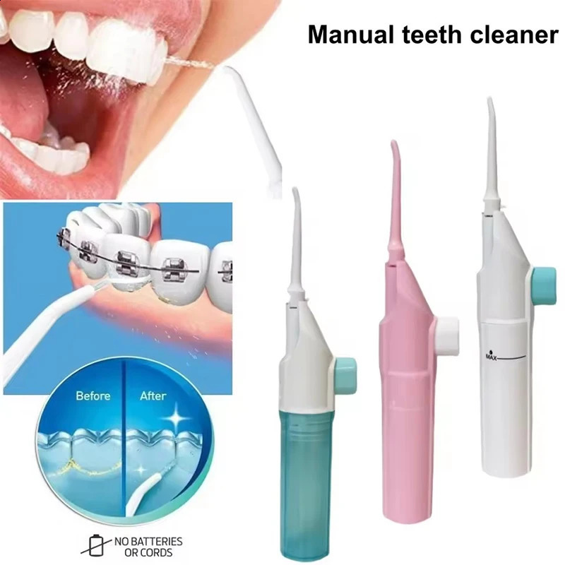 Portable High Pressure Oral Irrigator Household Dental Floss Manual Water Toothpick for Teeth Cleaning 260626