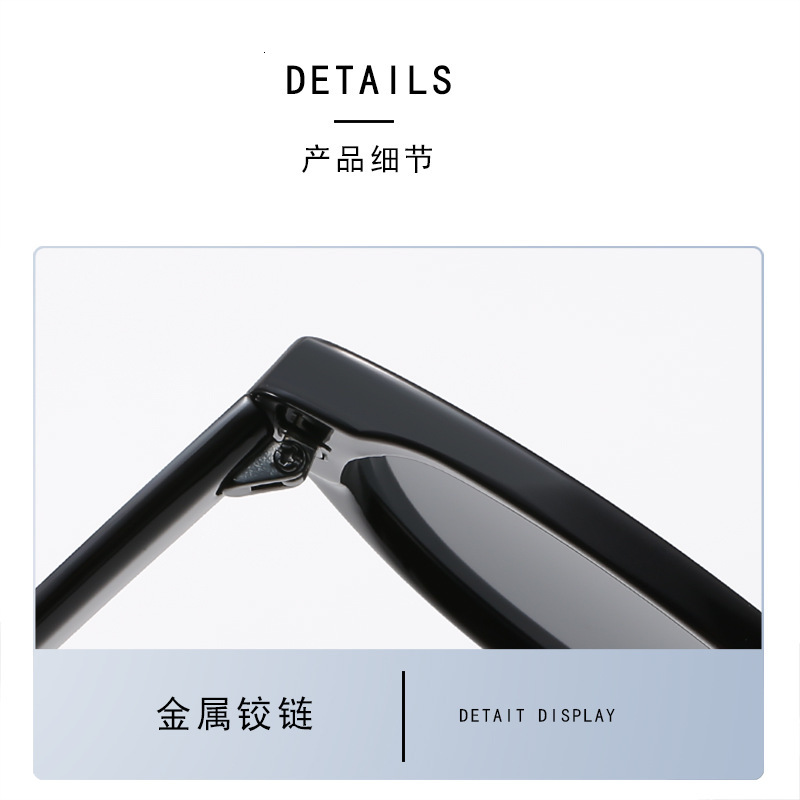 2026 New Pink Frame Sunglasses Women, Cat Eye Retro UV Sunglasses, Slimming Effect for Large Faces, Sun Protection Polarized Glasses wholesale - view 4