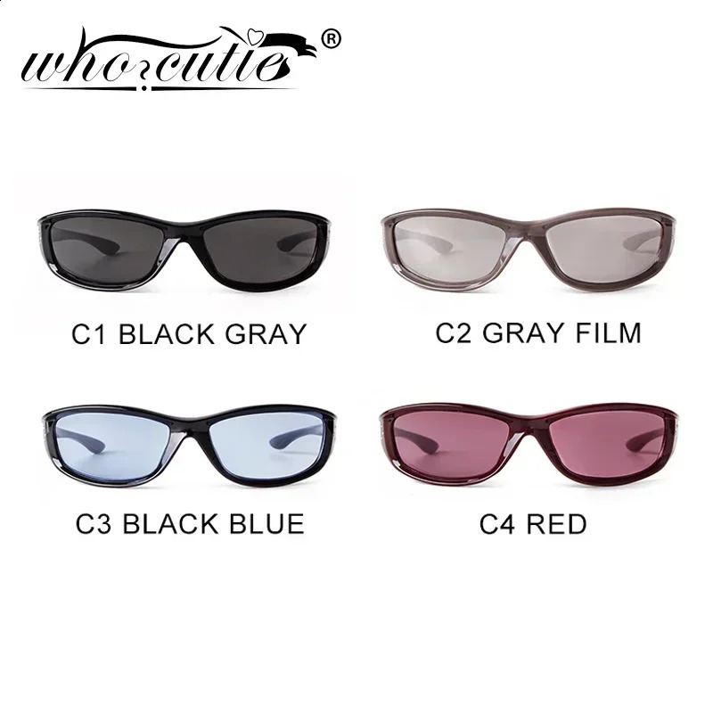 Retro Y2K Mirror Wrap Sport Sunglasses Men Women ner Vintage Rectangle Shade Eyewear Male Cycling Driving Sun Glasses 260626 - view 5