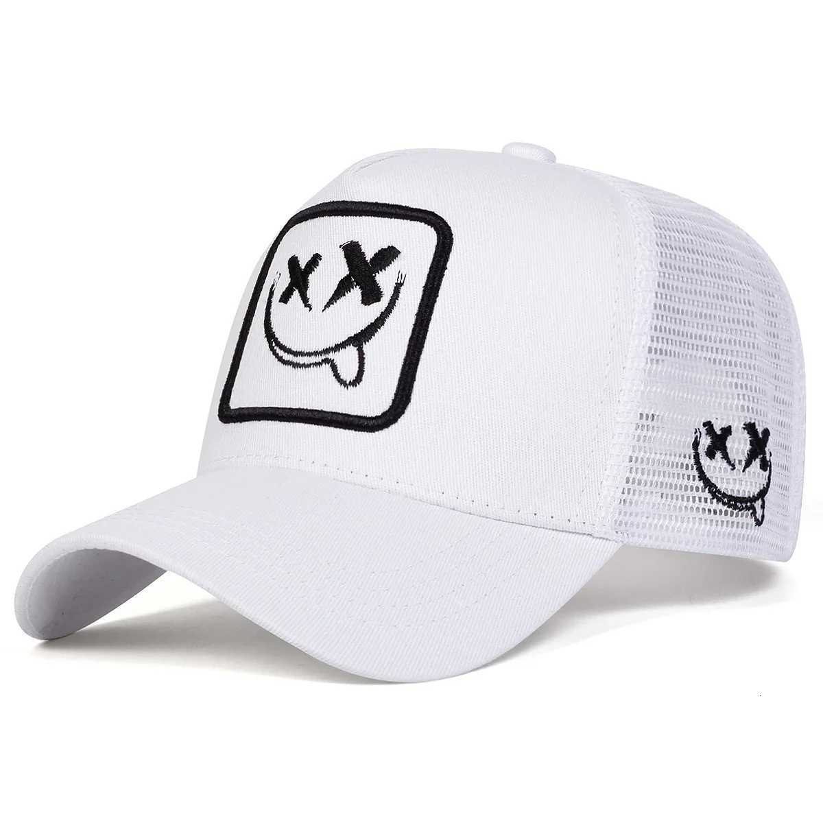 Embroidery Unisex XX Smiling Face Baseball Net Caps Spring Summer Outdoor Adjustable Casual Hats Dad Hat Sunscreen Hat M260626 - view 4