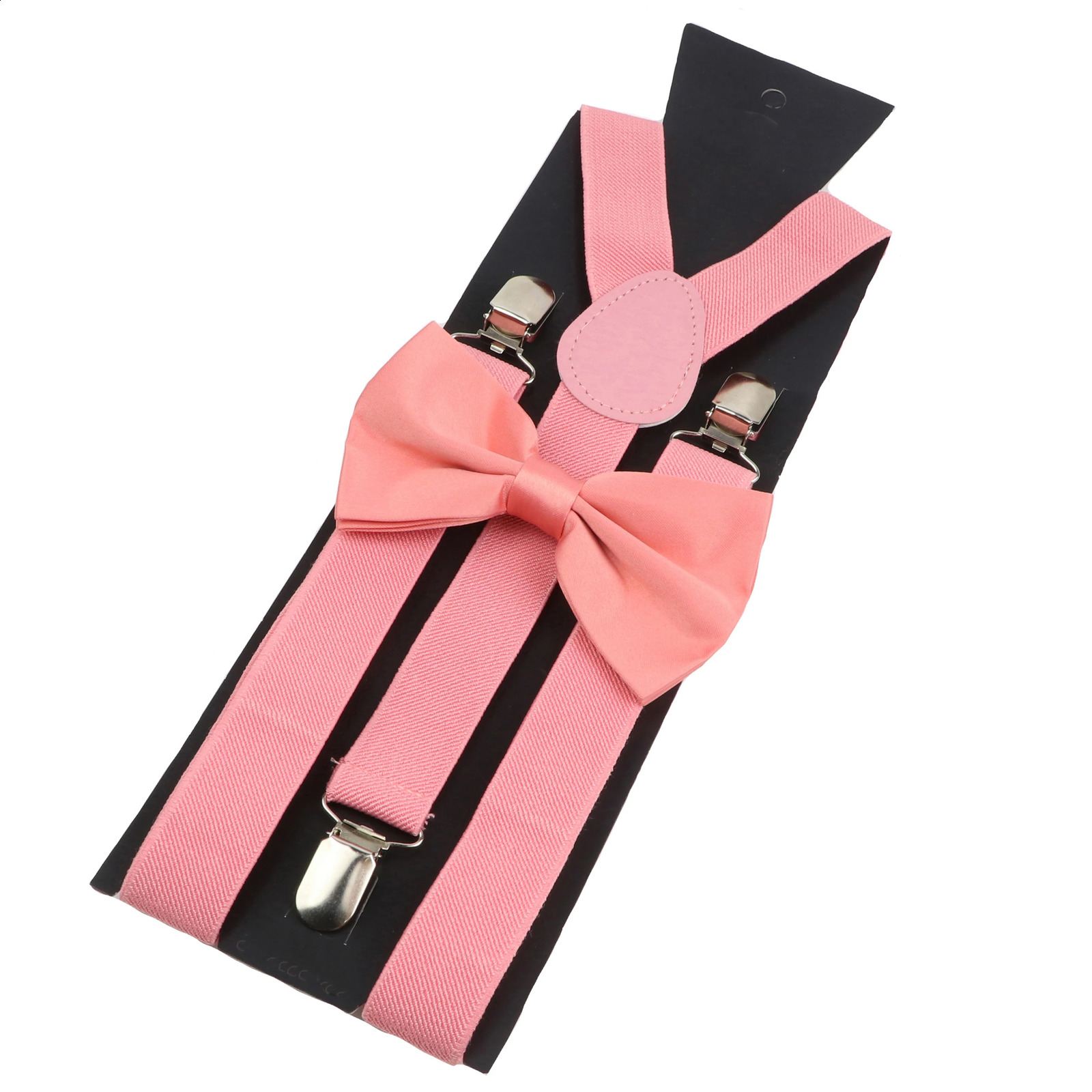 Elastic Leather Suspenders Bowtie Set Braces Men Women Sage Green Adjustable Braces Straps For Wedding Y-Back Shirt Accessories 260626 - view 4