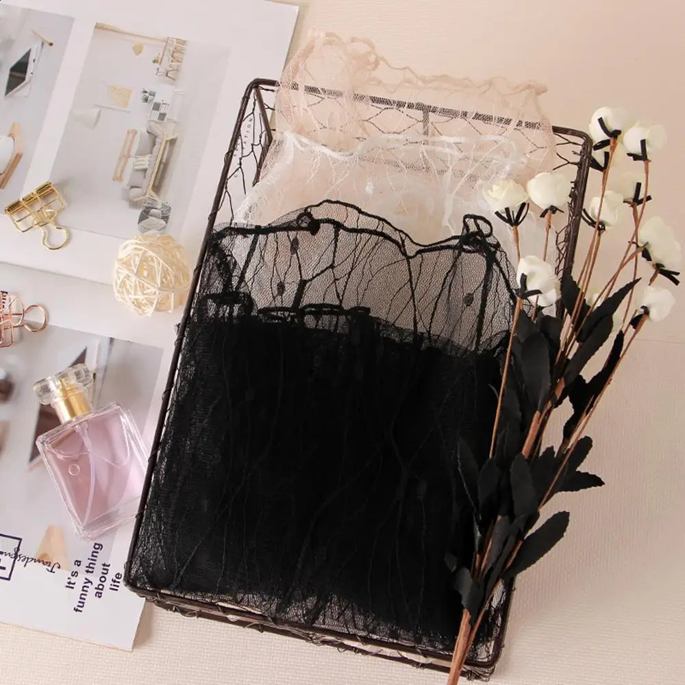 Lace Sheer Womens T-Shirt Fashion Mesh Summer Thin Bottom Shirt Transparent Long Sleeve Blouses Ladies Tops High Neck Tee Soli 260626 - view 4