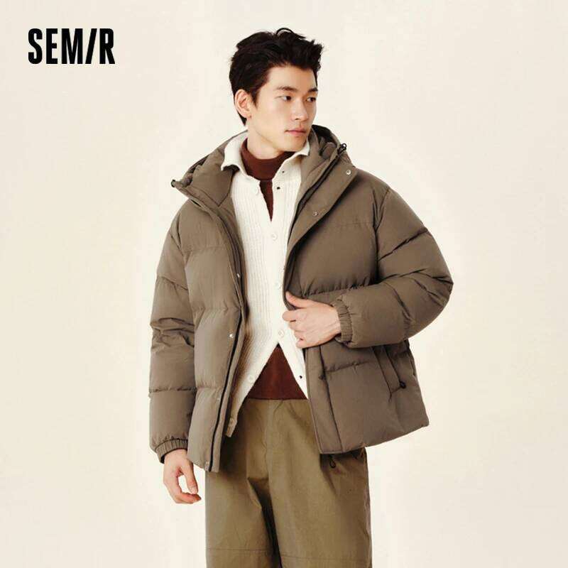 Semir Men Waterproof Windproof 2024 Winter New Shoulder-Fitting Outerwear Couple Down Jacket J260626 - view 3